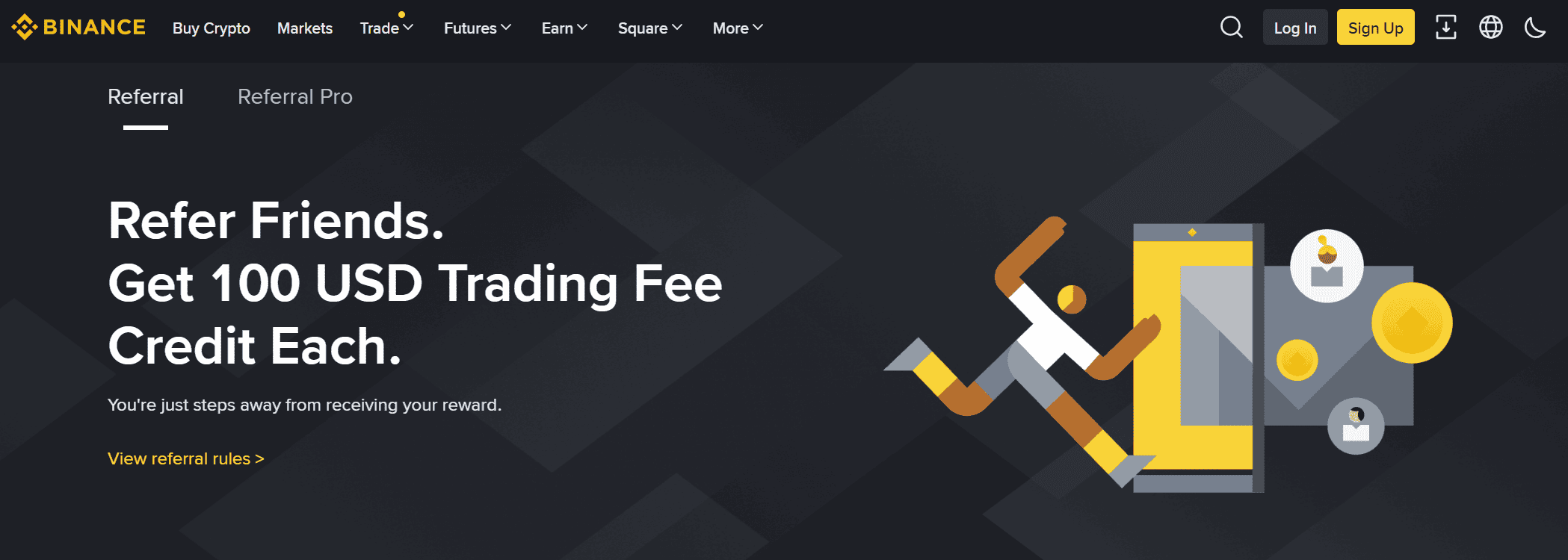 برنامج إحالة Binance